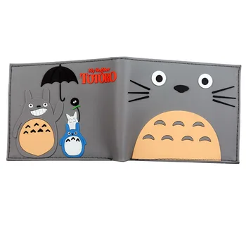 Srčkan Totoro Silikonski Kratek Denarnice ID Kartico Kovanca Imetnik Anime Torbice