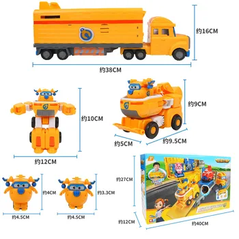 Najnovejše AULDEY ABS super krilo ukaz znanja scene vključuje Mini letala in robot igrače kot darilo za otroke
