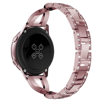 20 mm, iz Nerjavnega Jekla Watchband za Samsung Galaxy Watch aktivno Sprostitev Trak Manšeta Za Samsung Prestavi šport S2 watchstrap Band