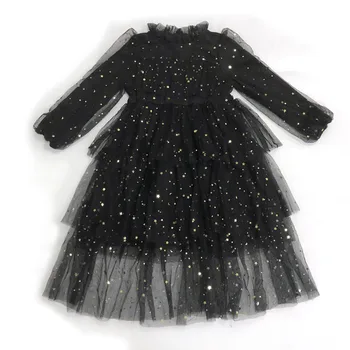 Otroci Obleke za Dekleta 2020 Novo Čipke Baby Princesa Obleko Malčka Božič Dekle Obleke Otrok Pade Večplastna Oblačila,#5649