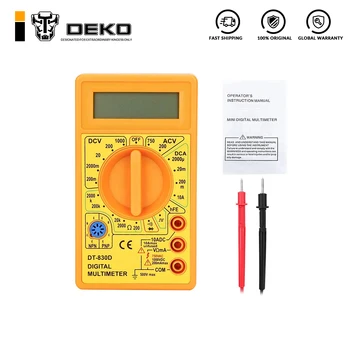 DEKO Visoke Kakovosti Profesionalni Električni Digitalni Multimeter Tester