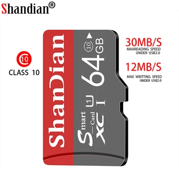 ShanDian Mini TF-Card Visoke Hitrosti Class10 8GB 128GB 32GB Tarjeta Memory-Card Visoko-Kakovostno Bliskavico-Card 16GB 64 GB Smart-Sd-Kartico