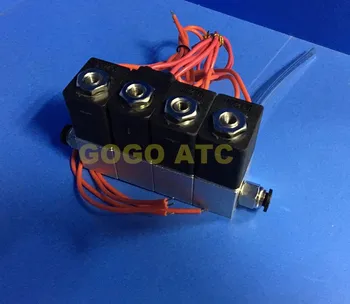 4pcs kolektorja ventil za priključitev cevi O. D 4 mm 6 mm 8 mm 10 mm 12 mm Aluminij magnetni ventil 3V1-06 AC DC 3 način neposredno deluje ventil