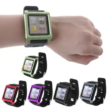 Smart Aluminij Metal Watch Band Zapestje Komplet za Kritje velja Za Apple iPod Nano 6 6.