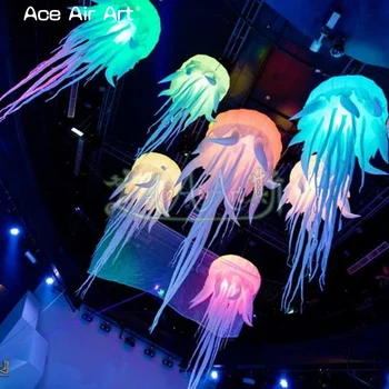 2 kos/Veliko 3m H kolektorja Meduze Napihljivi balon jelly ribe,shinning morju model za bar stopnji glasbene prireditve