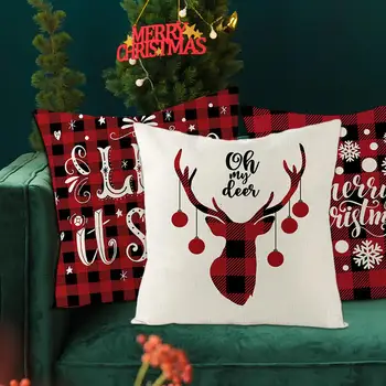 QIFU Božič Prevleke zapnite Snežinka Elk Božični Okraski Za Dom 2020 Božič, Srečno Novo Leto 2021 Darilo Navidad