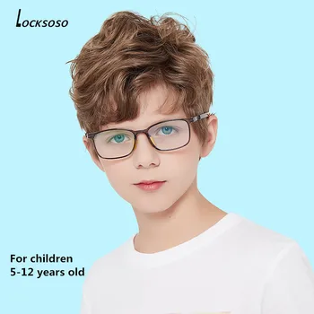 LOCKSOSO anti modra svetloba sevanja stekla za otroke, otroci fant dekle igranje računalniških očal blue ray očala oculos infantil