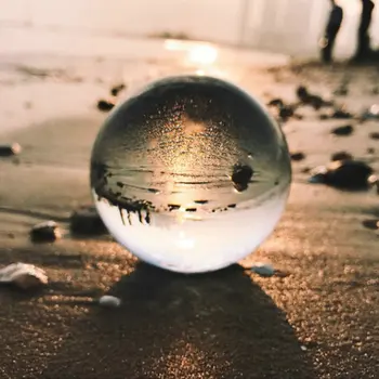Čisto kristalno kroglo čarobno steklo obkrožiti področju fotografije pomožne dekorativni žogo kristalno obrti, darila dom dekor