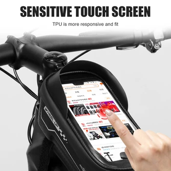 Kolo Do 1,5 L MTB Kolo Torba Touchscreen Kolesarjenje Nepremočljiva Vrh Cevi Telefon Primeru zaslon na Dotik Vrečko MTB Kolesarske Opreme