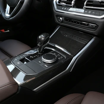 Za BMW G20 G28 325 Serije 3 2019 2020 ABS Ogljikovih Vlaken Chrome Avto sredinski Konzoli, Prestavna Dekoracijo Plošča Pokrov Trim