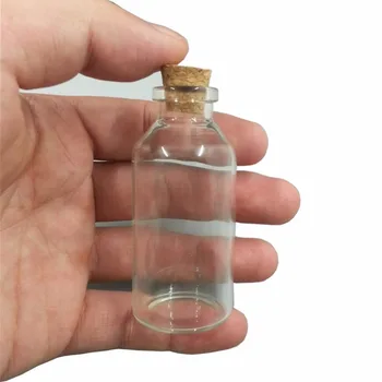 25ml 30ml Drobne Mini Test Tube Steklenic s plutovinastimi Zamaški Kozarci Za Poročno Darilo Dekoracijo Mini Kozarci, Posoda za Začimbe 50pcs/veliko