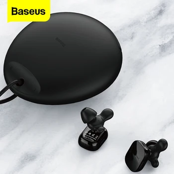 Baseus TWS Bluetooth Slušalke Za Telefon za V Uho Dvojno Pravi Brezžični Čepkov Z Mic Inteligentne Dotik Prostoročno Poslovnih Slušalke