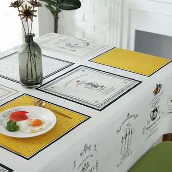 Nordijska pravokotne namizni prt bombaž kariran natisnjeni prti cafe stranko poroko dekorativne kuhinjske dinning tabela pokrov