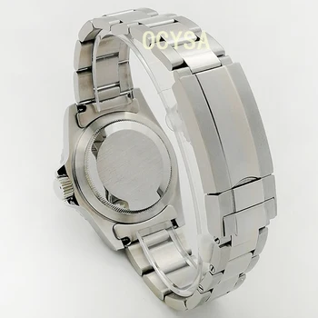 Luksuzni moda za moške gledajo 39,5 mm, iz nerjavnega jekla samodejni datum pralni sterilne klic dvosmerni aluminijast okvir Watch