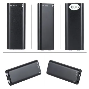 Mini USB Pen Snemalnik 8 GB Digitalni Diktafon Z Mp3 Predvajalnikom Snemanje Digital Micro Audio Naprave za Snemanje Zvoka