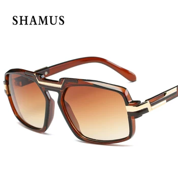 SHAMUS Sunglass UV400 Kristalno sončna Očala Prevelike Očala 2017 blagovno Znamko Design Moških Očala Ženske 2017 Lady Modni Očala