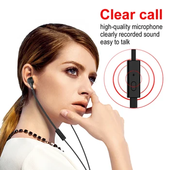 Vroče Prodaje Slušalke za Telefon Visoko Kakovost Zvoka Slušalke z Mikrofonom Slušalke 3.5 mm Audio Čepkov za Iphone, Samsung LG
