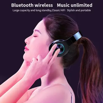 Barva Brezžične Bluetooth Slušalke Športne Gaming Slušalke Nepremočljiva Hi-fi Stereo Slušalke za Glasbo Android, IOS PC Radio Slušalka