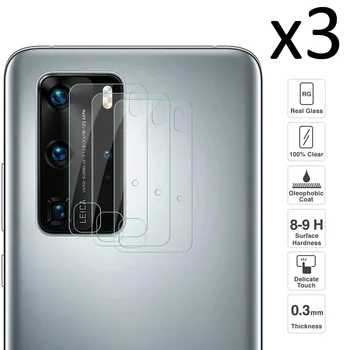 Huawei P40 Pro Set 3 Kos varovalna kamera, kaljeno steklo anti-scratch ultra slim enostaven za namestitev