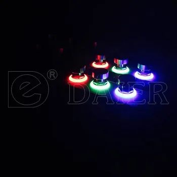 10PCS PBS-24-302-N1 z eno-barvni LED 3PDT vroče prodajajo električno kitaro del učinek osvetljeni pedal nožno stikalo dobavitelja
