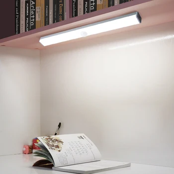 Senzor gibanja, v Okviru Kabineta Luči Notranji USB Polnilne Kuhinjo LED Luči, Led Senzor Gibanja Omaro Luči Stenske