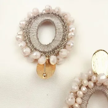 Moda ročno kristalno veliki uhani 2019 novo bohemian nakit, ženski uhani baročni slog izjavo darilo uhani za ženske