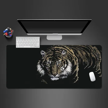 Divji Tiger Mouse Pad Gume Stroj Wot Game Pad Pro Premium Office Računalnik, Tipkovnico, Miško, Namizna Pregrinjala Božična darila