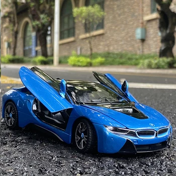 RASTA 1:24 BMW i8 modra avto zlitine avto model simulacije avto dekoracijo zbirka darilo igrača tlačno litje model boy toy