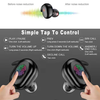 Y30 TWS Smart Prstnih Dotik Čepkov Bluetooth 5.0 Slušalke Brezžične 4D Stereo Slušalke šumov Gaming Slušalke