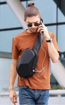 Xiaomi 2020 moški, ženska moda prsih vrečko ramenski messenger bag trdo lupino polyhedron trend crossbody vrečko