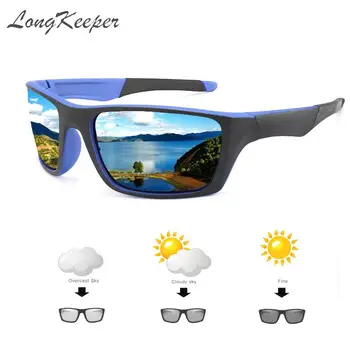 LongKeeper Mens Voznik Photochromic sončna Očala Moški Ženske sončna Očala za Moškega, Žensko Vožnjo Očala Jasno Gradient Objektiv