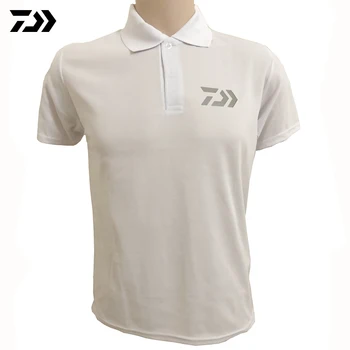 2020 Daiwa Poletje Tshirt Moški Hitro Suhe Ribolov T-shirt Športnih Nositi Odsevni Dihanje na Prostem Teče Golf Ribolov Polo Tee