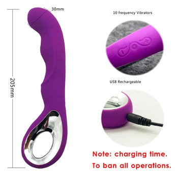 USB Polnilne Ženska Masturbacija Vibrator,Klitoris in G Spot Orgazem Squirt Massager,AV Vibracijska Palica, Sex Igrače za Ženske