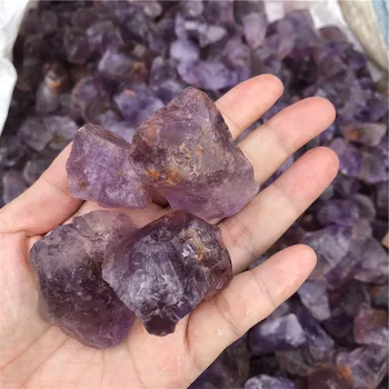 100 G Naravnih Ametist Quartz Crystal Grobo Kamen Vzorec Zdravljenja kristal ljubezni, naravni kamni in minerali