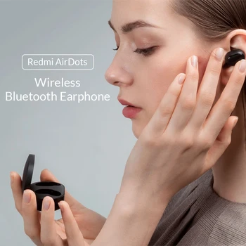 Original Xiaomi Redmi AirDots V Uho Bluetooth 5.0 TWS Brezžične Slušalke Stereo Bas Prostoročno Čepkov Z Mic AI glasovni Nadzor