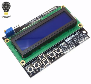 5PCS LCD Tipkovnica Ščit LCD1602 LCD 1602 Modul Prikaza Za Arduino ATMEGA328 ATMEGA2560 raspberry pi UNO moder zaslon