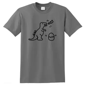 Bombaž zanimivo oblikovalec natisnjeni moški tshirt dinozaver moška t majica grafični smešno t-shirt za človeka, hip hop tshirts