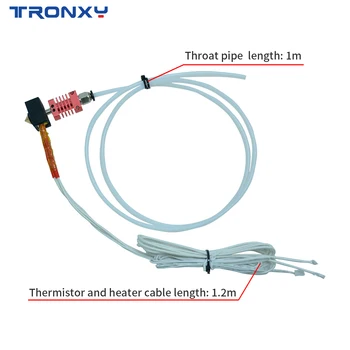 Tronxy Nadgrajeno Kit MK10 24V 50 W Grelec kabel 100K Thermistor 3D Tiskalnik J-glava hotend za 1.75 mm Žarilno Iztiskanje 0,4 mm Šoba