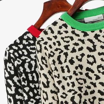 Skakalec Jeseni, pozimi Pleteni Pulover Ženske 2020 korejski prevelik puloverji samici jacquardske moda volne mešanice puloverju