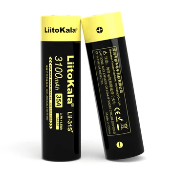 10PCS LiitoKala Lii-31S 18650 3,7 V 3100mA litij-ionska 35A moč baterije se uporabljajo v elektronskih cigaret.