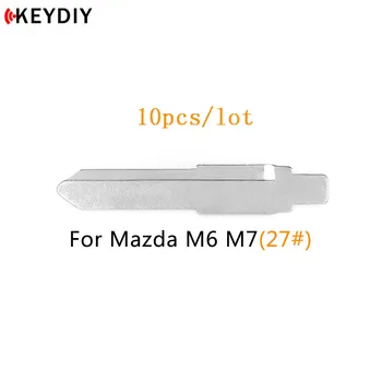 KEYDIY 10 kos/veliko Kovinsko Prazno Nerezane Flip KD/VVDI/JMD Daljinsko Tipko Rezilo Tip #27 za Mazda MAZ24 Rezilo