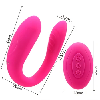 VATINE U Obliko Upogljivi Sex Igrače za Nekaj G-spot Vibrator za Klitoris Vagine Stimulator Vibrator Sesanju Vibrator Nekaj Delež