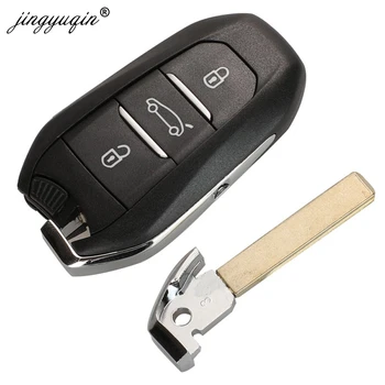 Jinyuqin KeylessGo VA2/HU83 Pametna Ključa za Citroen C4 C4L DS4 DS5 Avto Ključ za Daljinsko 433.92 Mhz ID46 Hitag2 4A Hitag-AES z Vezje