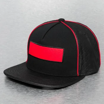 PANGKB JE MRTEV SKP Črno usnje Oznaka rdeča hip hop Pokrivala vrnitev žoge klobuk za moške, ženske odraslih na prostem priložnostne sonce baseball skp