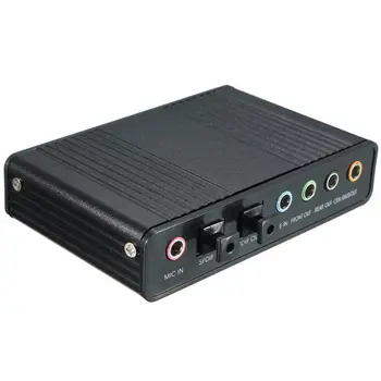 Zunanji USB 5.1 3D-o Zvočne Kartice Virtualni 7.1 Kanalni Pretvornik Kabel Računalnika Prenosnik Dodatki