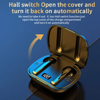 TWS Slušalke Touch Kontrole Bluetooth V5.0 9D Stereo Šport Brezžične Slušalke z Dvojno Mikrofon Samodejno Zagonsko Seznanjanje