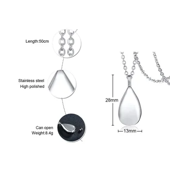 FXM TN56 iz nerjavečega jekla ogrlica vroče prodajo priljubljenih samskih žensk, 28 mm, vodo spustite obliko ZDA ljubimec darilo za ženske, nakit