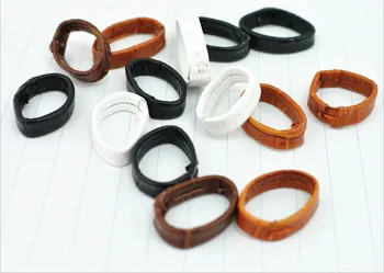 Debelo 80PCS / lot 14 mm,16 mm,18 mm,19 mm,20 mm,21 mm,22 mm,24 mm pravega usnja Watch band ring del watch trak tesnilo sestavni deli -WBR01