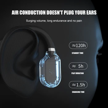 Bluetooth Kostne Prevodnosti Slušalke Šport Stereo Prostoročno Uporabo Brezžične Slušalke