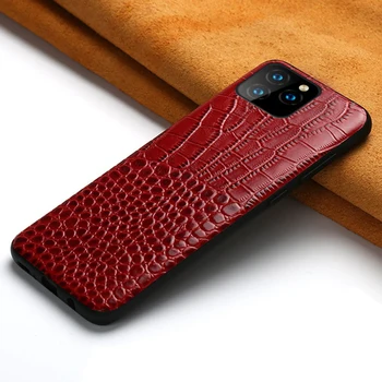 IKOLE Pravega Usnja Primeru Za iPhone 11 12 SE 2020 Luksuzni Krokodil Vzorec Telefon Polno Kritje Za iPhone 6 7 8 Plus X XR XS Max